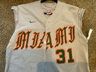 University Of Miami College Baseball Game Used Jersey  31 Size 46 Spassoff