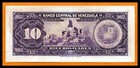 Venezuela Vf Note 10 Bolivares June 1971 P-51  currency Banknote Paper Money 