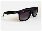 Ray-ban Rb4165 622 t3  Justin Polarized Sunglasses Grey Classic Frame 54mm