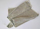 Luxury Crystal Rhinestone Mesh Fabric Panel Silver Bling Trim 18x7