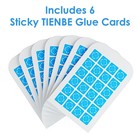 6 Pack Magnetism Glue Cards Tienbe Indoor Plug-in Fly 6 Cards  White