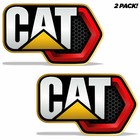2pc Set   Decals For Caterpillar Cat Logo   Graphic Vinyl Stickers - Select Size