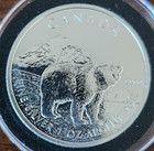 2011 Elizabeth Ii 5 Dollars Maple 9999 Fine Silver 1 Oz Ww Grizzly Canada