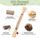 6 Pack Silvervine Sticks Cat Toy  Natural Chew Stick For Dental Care Teeth Clean