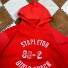 Vintage Made In Usa Russell-athletic Men s Red Hoodie