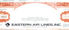 Vintage Eastern Air Lines 1986 Stock Certificate   Became Continental  Texas Air