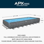 Bestway Apx 365 31 4  X 16  X 52  Rectangular Above Ground Swimming Pool Set