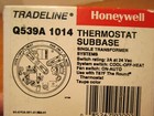  2  Honeywell Q539a1014 Heat-off-cool Thermostat Subbase For Single Transformer