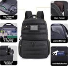 Mozeto Laptop Lunch Backpack For Men  Tactical Inspired Utility Anti-theft Water