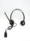  2x  Plantronics Hw261n Supraplus Binaural Headset W  Boom Microphone - Used