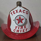Vintage Texaco Fire Chief Helmet New In Box Brown   Bigelow
