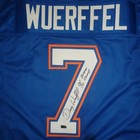 Danny Wuerffel Autographed Florida Gators  blue  7  Custom Jersey W   96 Heisman