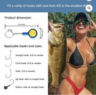 Fishing Knot Tying Tool  4 Pack Hook Covers For Easy Tying - A0195