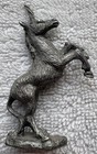 1990 Vintage Pewter Unicorn Figurine - Standing -- 3  Tall