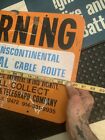 1960   s   Bell Telephone Sign   Vintage Sign   Bell Telegraph  Transcontinental   