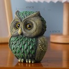  Nature Leaf Themed Owl Statue Home Small Owl Decor Figurines Tabletop Gift Home