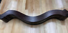 Antique Hand Carved Walnut Scrolled Pediment Architectural  Salvage 25 1 2 