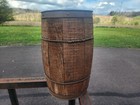 Vintage antique Wood Barrel   Nail Keg Good For Rustic Decore 17  X 10 