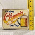 Vintage      Oly Olympia Beer Table Tent     breweriana Advertising Washington Pnw
