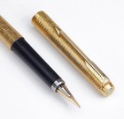Parker 180 France Gold Plated With X Medium Nib 14k