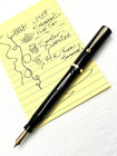 Vintage C1929 Sheaffer Flat Top Oversize Senior Black Lever Fill Fountain Pen