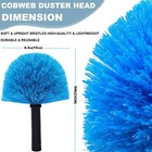 Cobweb Duster Spider Web Brush Webster Remover Replacement Head For Pole