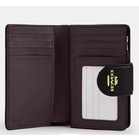 Nwt Coach Medium Corner Zip Wallet In Signature Leather Cz341 Black
