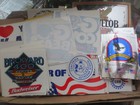 Vtg Bumper Window Sticker Decal Large Lot Radio Stations Patriotic 1970s - 1990s