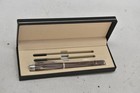 La Galera Ballpoint Pen Brown Plastic Chrome Trim Black Ink Gift Box Refills
