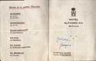Vintage Hotel Alfonso Xiii Sevilla Map Brochure 1930s Ritz Negresco