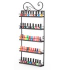 5 Tier Nail Polish Wall Mount Rack Organizer Display Metal Up To 50  Bottles