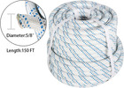 5 8in X 150ft Durable Arborist Bull Rope Double Braid Polyester Rigging Hoisting