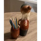 Danish Wooden Sailor Toothpick Holder