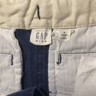 Boys 8r Gap Navy Blue Pants Flat Front Adjustable Waist Slide Button Zipper Guc