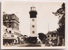 Ceylon Colombo Clock Tower Street Scene Photo Vintage British Colonial 1930s