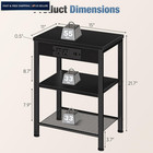 Dumos 15 7  Small Side 11 d X 15 w X 21 7 h without Drawer  1 Pack   Black