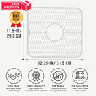 Decorrack Sink Protector  12 X 11 In Plastic Mat For 1 Pack  White