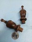 Lot Of 2 Nos Wooden Finials  517