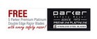 Parker 91r Heavyweight Safety 3 Piece Razor   5 Double Edge Razor Blades-classic