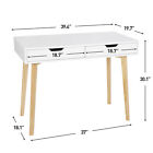 39  Small Computer Desk Writing Table Home Office Desk Vanity Desk W  2 Drawers