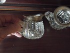 John W  Reddall   Co  Newark  Nj 1896 Sterling   Cut Glass Sugar   Creamer