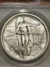 2021 Daniel Carr Overstruck Silver Eagle Oregon Trail Token Anacs Ms70