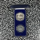 1989 Israel Hannukah 2x Coin Proof Set Lot b3020 Silver  With Case
