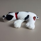Vintage Tonka Pound Puppies Plush 7    White black Spots Red Collar Original 1986