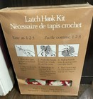 Vintage 1980 Christmas From Caron  welcome  Latch Hook Kit 33  X 17  New Sealed