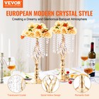 Vevor 12pcs 49cm 19 3    Tall Crystal Wedding Flower Stand Vase For Party Decor