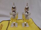 Vintage Je Caldwell Sterling Salt   Pepper Shakers  1000 4 5  Tall 82 Grams 18