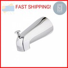 Ez-flo 5 Inch Zinc Bath Tub Diverter Spout  1 2 Inch Ips Pipe  Chrome  15083