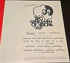 1970s Two Gentlemen Of Verona A Grand New Musical Broadway Program Book