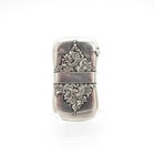 Antique Kerr Company Sterling Match Safe With Center Band  Matchsafe  Vesta